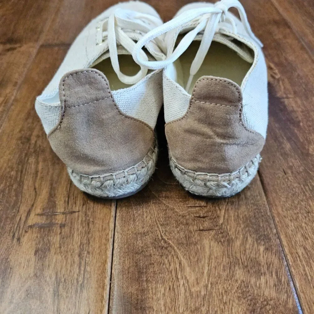 Vintage 7 Eight Espadrille Lace Up Sneakers size 9
